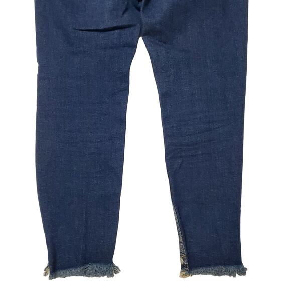 KanCan Mercy High Rise Ankle Skinny Jeans Medium Wash Size 11/29 Raw Hem - Picture 11 of 12